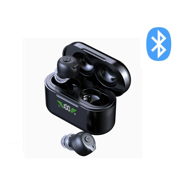 Dual Rechargeable Bluetooth Invisible Hearing Aid/Amplifier With LCD Display Super Long Battery - Image 2