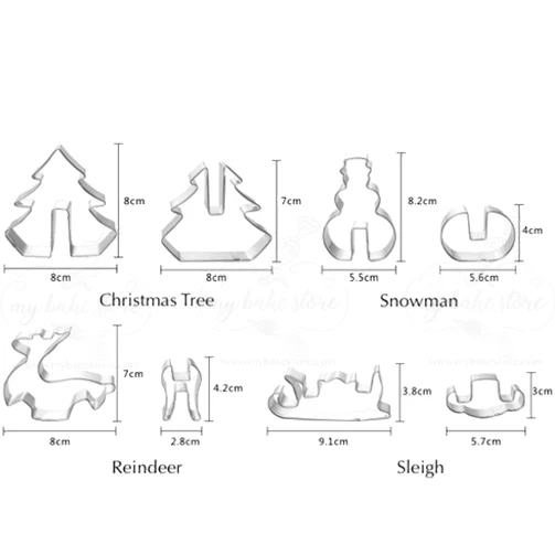 Christmas Sleigh Cookie Cutter Set - Image 5
